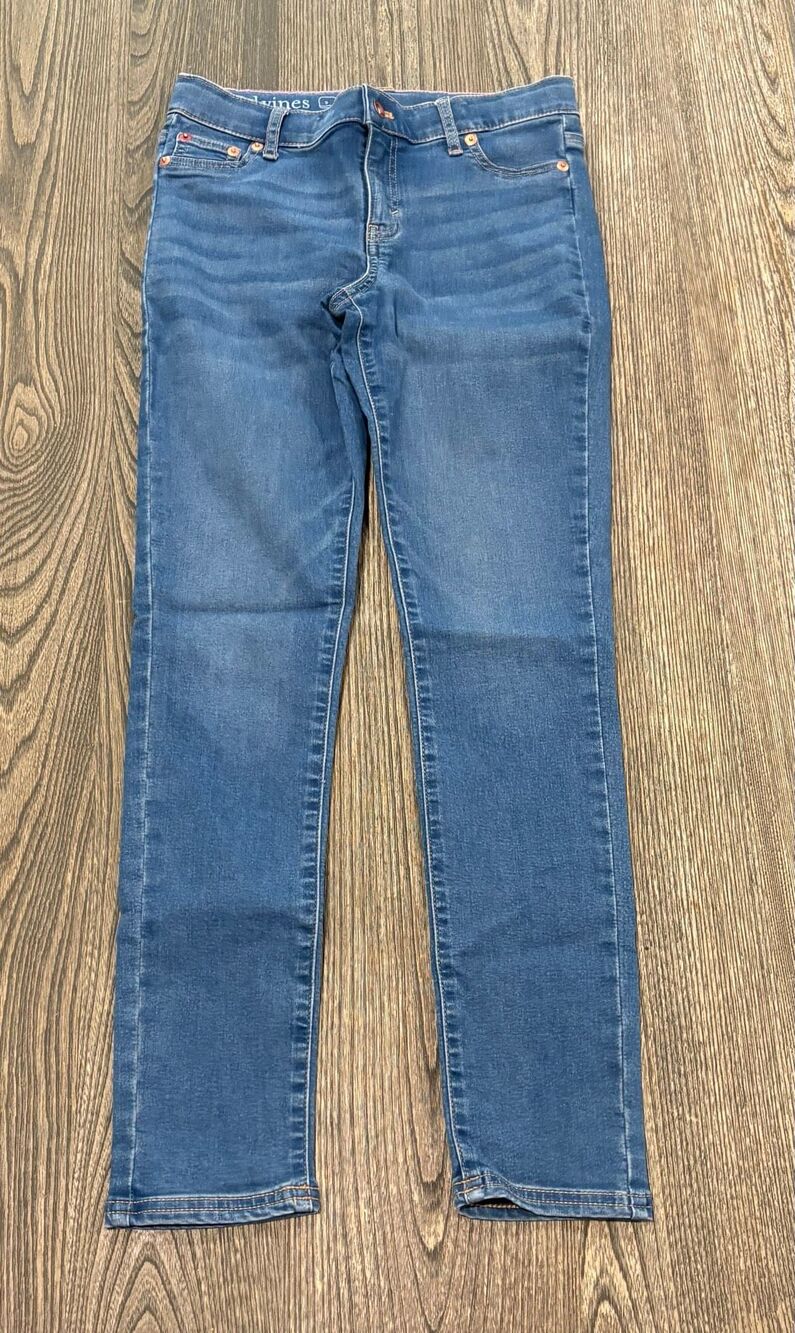 Vineyard Vines Youth Girls Straight Leg Denim Jeans Indigo Size 14